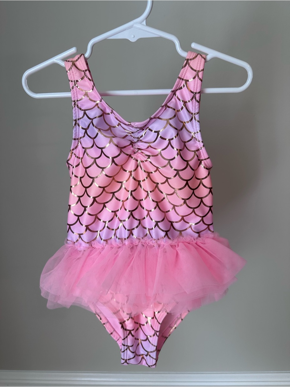 Wonder Nation Mermaid Tutu One-Piece Swimsuit size 3T
